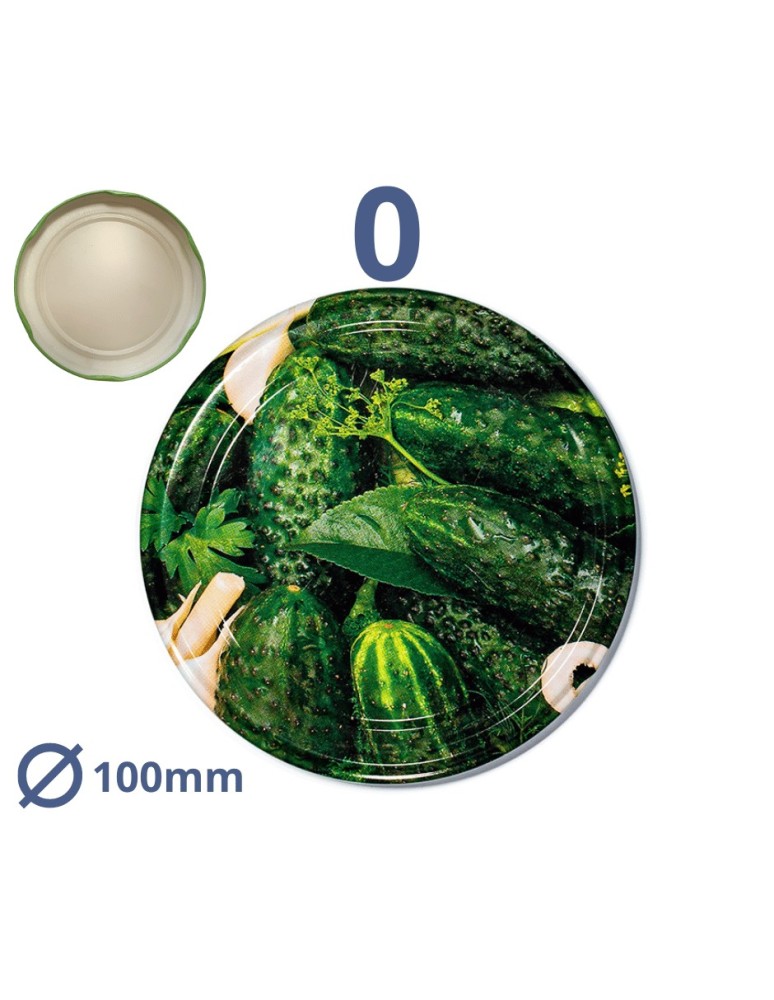 Słoiki i butelki - Zakrętka do słoika dekiel pokrywka nakrętka wieczko wieko 100mm 1szt WZÓR O - produkt MODO24.PL 30