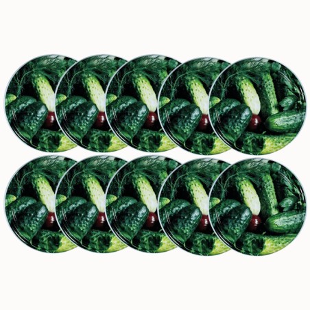 Zakrętki do słoików dekielki pokrywki nakrętki wieczka 82mm 10 szt WZÓR O