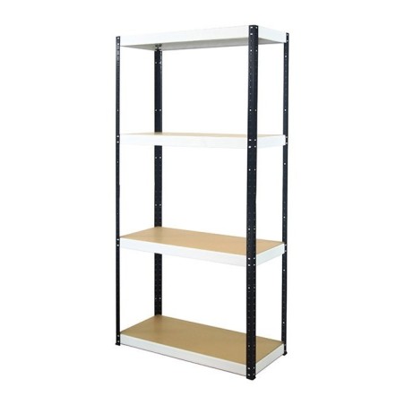 Regał metalowy Helios Color 180x75x30_4 - 175kg / na półkę, kolor: biało-niebieski