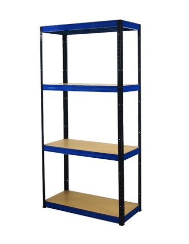 Helios Color - Regał metalowy Helios Color 180x75x30_4 - 175kg / na półkę, kolor: biało-niebieski - product 6