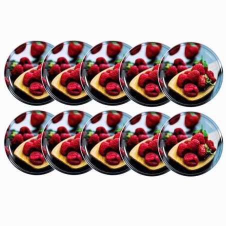 Zakrętki do słoików dekielki pokrywki nakrętki wieczka 82mm 10 szt WZÓR M