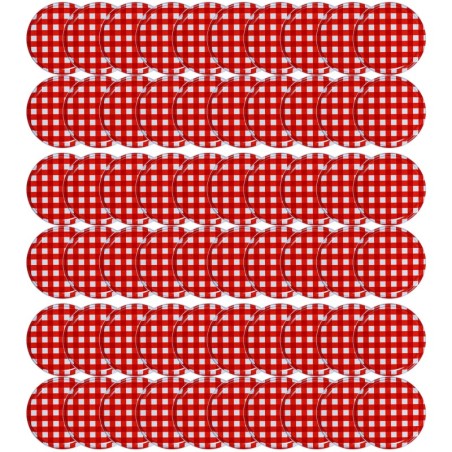 Zakrętki do słoików dekielki pokrywki nakrętki wieczka 82mm 60 szt WZÓR K