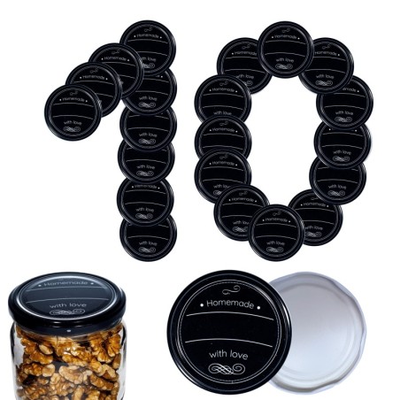 Zakrętki do słoików dekielki pokrywki nakrętki wieczka 82mm 10 szt WZÓR H