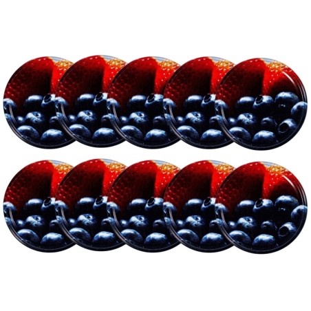 Zakrętki do słoików dekielki pokrywki nakrętki wieczka 82mm 10 szt WZÓR E