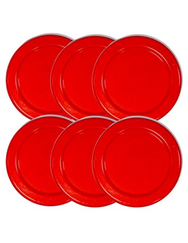 Zakrętki do słoików dekielki pokrywki nakrętki wieczka  66mm 6 szt WZÓR R - produkt 2