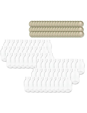 Słoiki - Słoiki 4000ml 4l ogórki soki cukinia grzyby nalewki 60kpl zakrętki 100mm - produkt 15