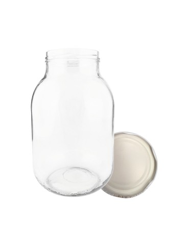 Słoiki - Słoik 3000ml 3l na ogórki soki grzyby nalewki KOMPLET z POKRYWKĄ 100mm PZH - produkt 15