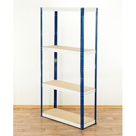 Regał metalowy Helios Color 180x75x40_4 - 175kg / na półkę, kolor: biało-niebieski