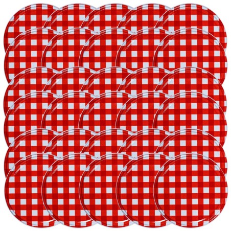 Zakrętki do słoików dekielki pokrywki nakrętki wieczka 82mm 30 szt WZÓR K