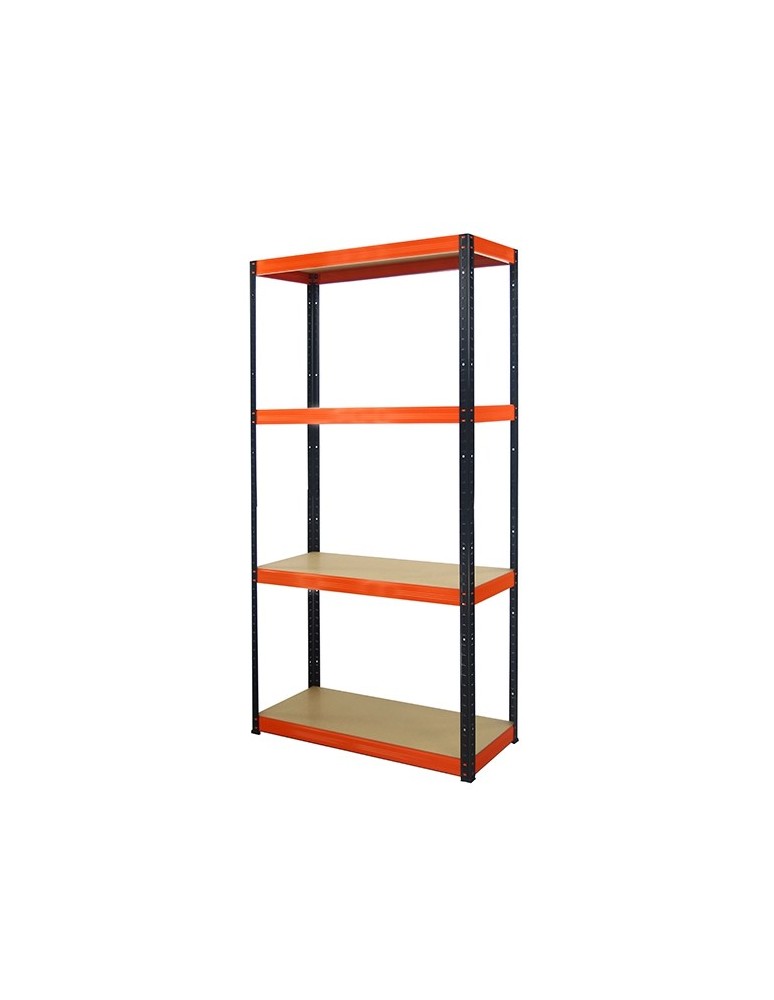 Helios Color - Regał metalowy Helios Color 180x75x40_4 - 175kg / na półkę, kolor: biało-niebieski - product MODO24.PL 4