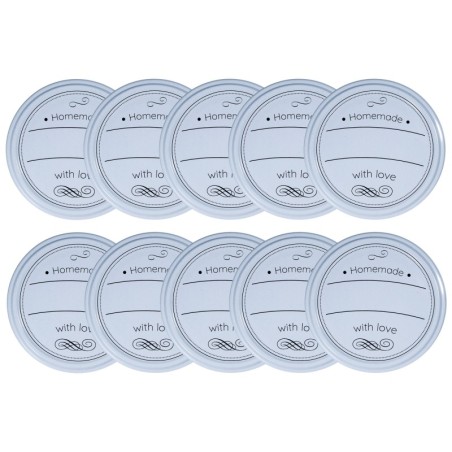 Zakrętki do słoików dekielki pokrywki nakrętki wieczka 82mm 10 szt WZÓR D