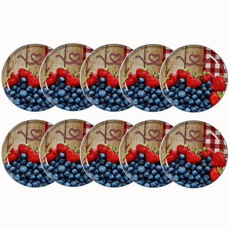 Zakrętki do słoików dekielki pokrywki nakrętki wieczka 82mm 10 szt WZÓR A