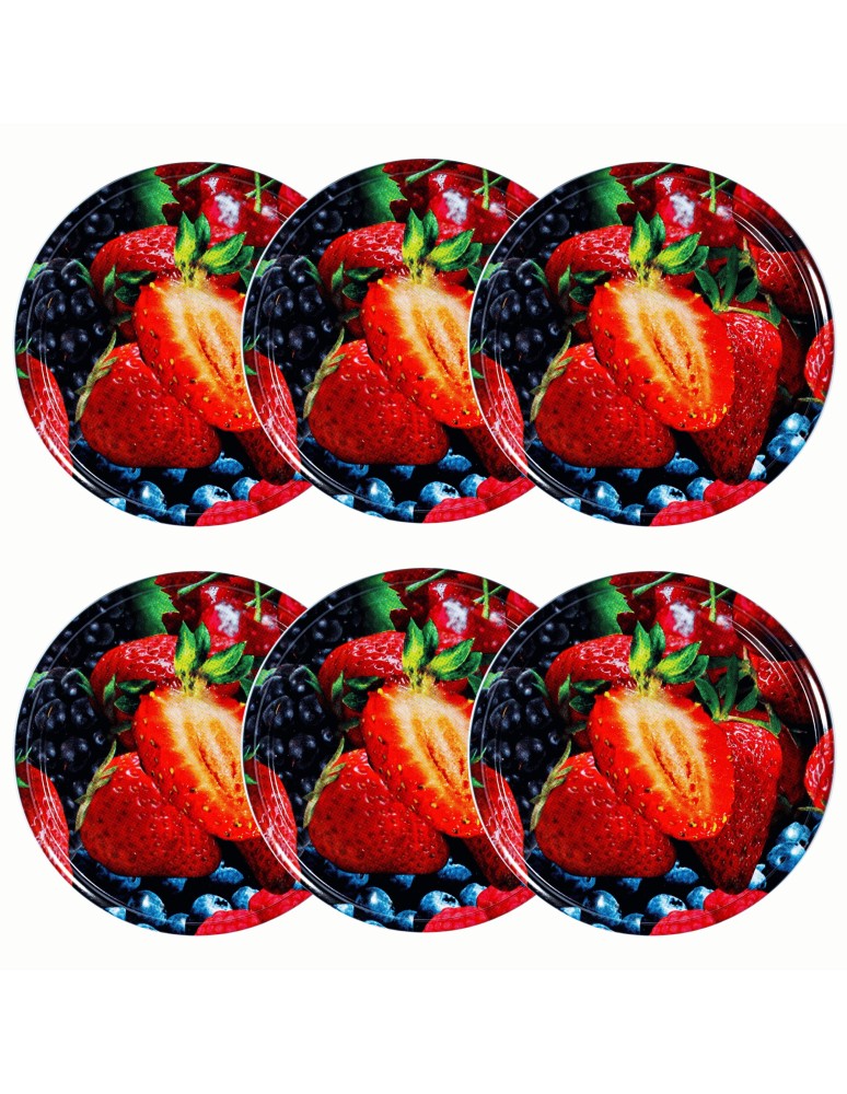 Słoiki i butelki - Zakrętki do słoików dekielki pokrywki nakrętki wieczka  66mm 6 szt WZÓR W - product MODO24.PL 15