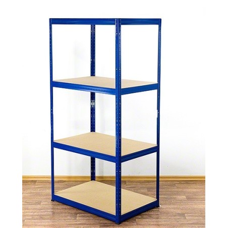 Regał metalowy Helios Color 180x75x45_4 - 175kg / na półkę, kolor: biało-niebieski