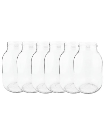 Słoiki - Słoiki 4000ml 4l na ogórki soki cukinia suszone grzyby nalewki 6szt. 100mm - product 28
