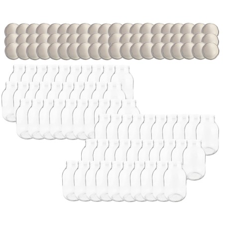 Słoiki 3000ml 3l na ogórki soki grzyby nalewki 60kpl zakrętki 100mm PZH