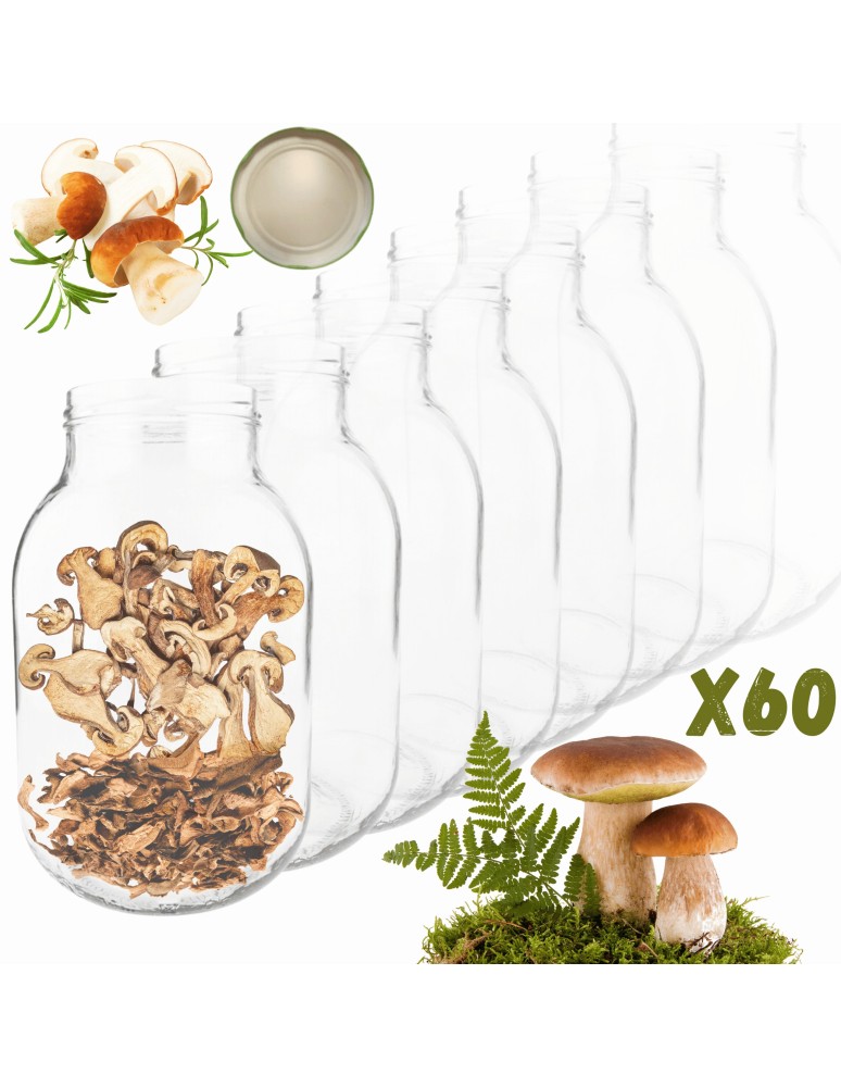 Słoiki - Słoiki 3000ml 3l na ogórki soki suszone grzyby nalewki 60sztuk 100mm PZH - product MODO24.PL 14