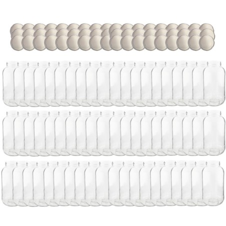 Słoiki 2000ml 2l na ogórki soki grzyby nalewki 60kpl zakrętki 82mm PZH