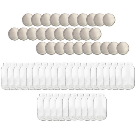 Słoiki 2000ml 2l na ogórki soki grzyby nalewki 30kpl zakrętki 82mm PZH