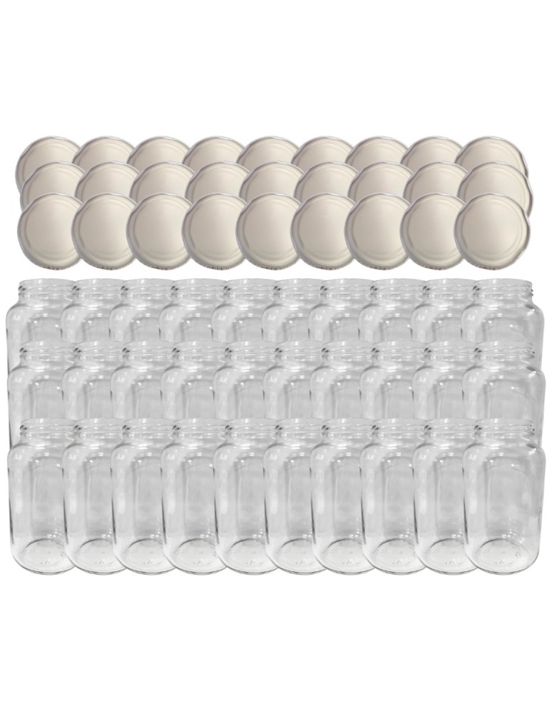 Słoiki - Słoiki 1500ml 1,5l ogórki małosolne sok grzyby nalewki 30kpl zakrętki 82mm - product MODO24.PL 15