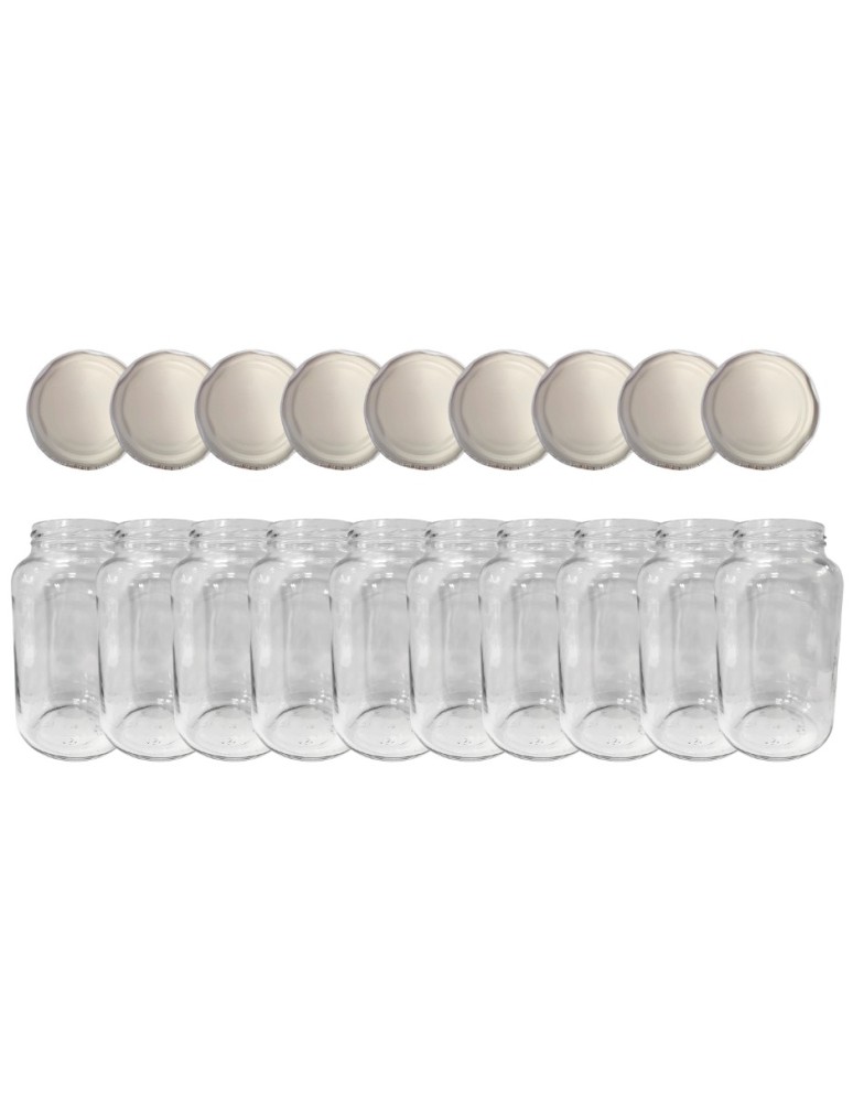 Słoiki - Słoiki 1500ml 1,5l ogórki małosolne sok grzyby nalewki 10kpl zakrętki 82mm - product MODO24.PL 15