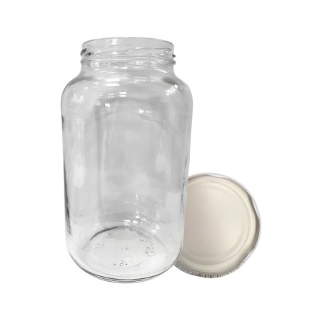 Słoik 1500ml 1,5l na ogórki małosolne soki nalewki KOMPLET z POKRYWKĄ 82mm