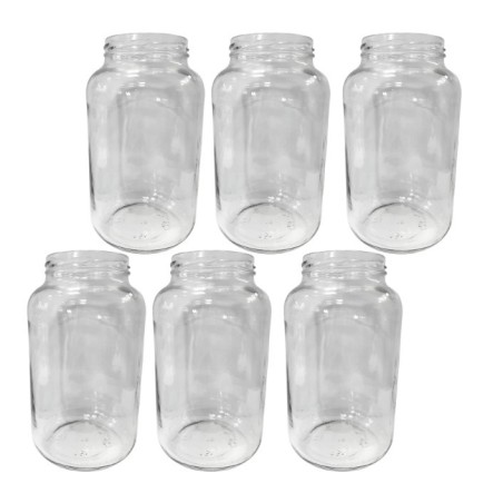 Słoiki 1500ml 1,5l na ogórki małosolne soki nalewki grzyby 6szt. 82mm PZH