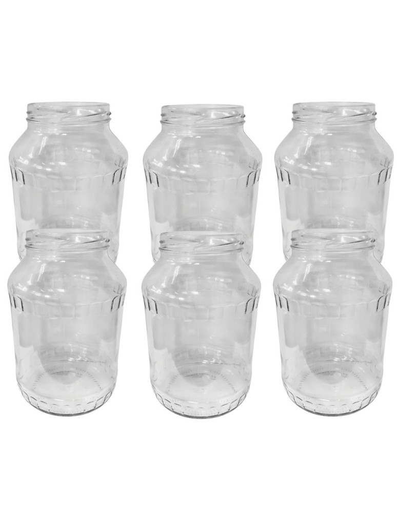 Słoiki - Słoiki 1500ml 1,5l na ogórki małosolne soki nalewki kompoty 6szt. 82mm PZH - product MODO24.PL 15