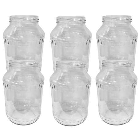 Słoiki 1500ml 1,5l na ogórki małosolne soki nalewki kompoty 6szt. 82mm PZH