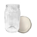 Słoik 900ml słoik na miód ogórki małosolne sałatki KOMPLET z POKRYWKĄ 82mm