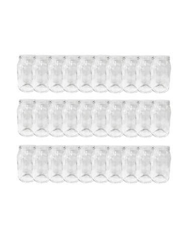 Słoiki - Słoiki 900ml słoiki na miód ogórki małosolne sałatki 30sztuk 82mm PZH 0,9L - product 14