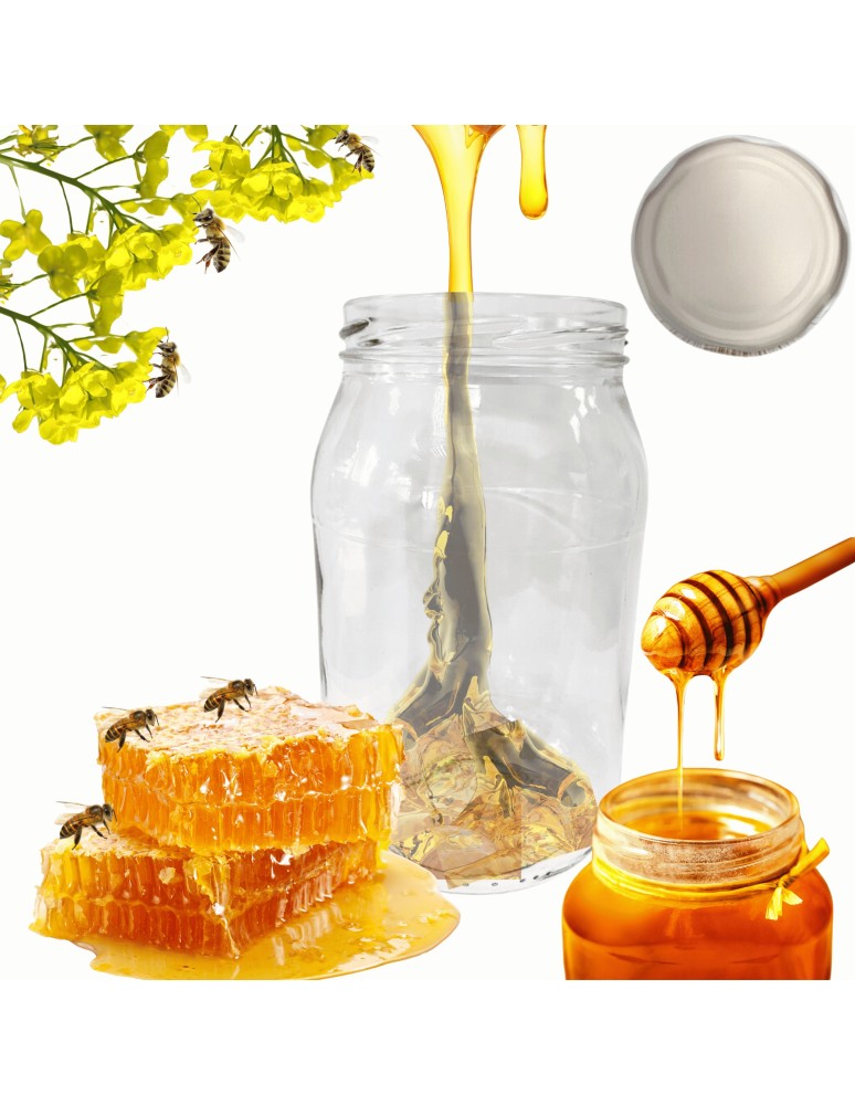 Słoiki - Słoik 900ml słoik na miód ogórki małosolne sałatki 1 sztuka 82mm 0,9L PZH - product MODO24.PL 14