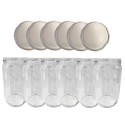 Słoiki 720ml słoiki na dżem przeciery sałatki 6kompletów zakrętki 82mm 0,7L