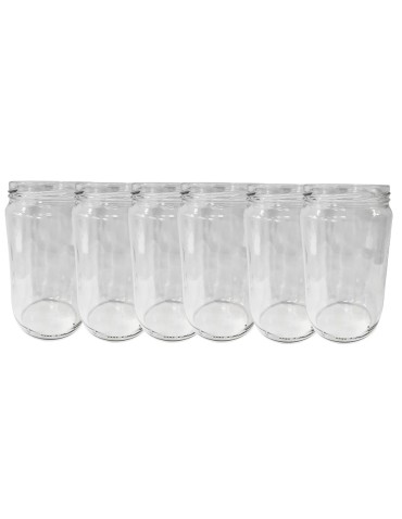 Słoiki - Słoiki 720ml słoiki na ogórki dżemy szparagi przeciery sałatki 6sztuk 82mm - product 15