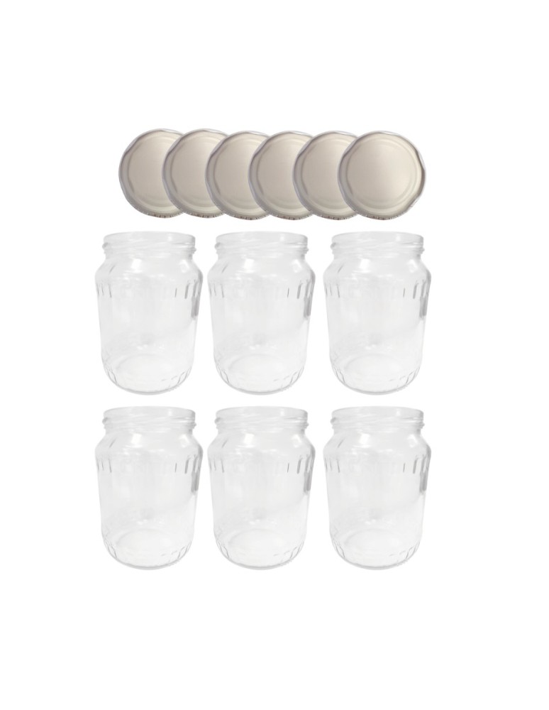 Słoiki - Słoiki 720ml 0,7l soki ogórki papryka kompot 6kompletów zakrętki 82mm PZH - product MODO24.PL 15