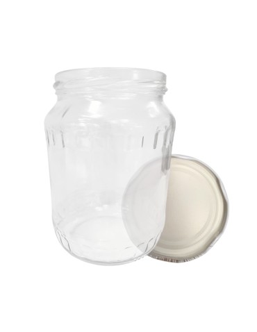 Słoiki - Słoik 720ml 0,7l soki ogórki papryka kompot KOMPLET z POKRYWKĄ 82mm PZH - product 15