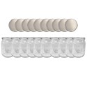 Słoiki 540ml 10 KOMPLETÓW z POKRYWKĄ słoiki na pasztet dżemy zaprawy 82mm