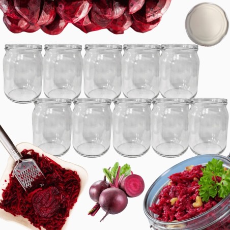 Słoiki 540ml słoiki na pasztet dżem kompot grzybki zaprawy 10szt. 82mm