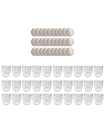 Słoiki - Słoiki 425ml 30 KOMPLETÓW z POKRYWKĄ słoiki na pasztet dżemy grzybki 82mm - product 15