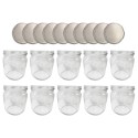 Słoiki 425ml 10 KOMPLETÓW z POKRYWKĄ słoiki na pasztet dżemy grzybki 82mm