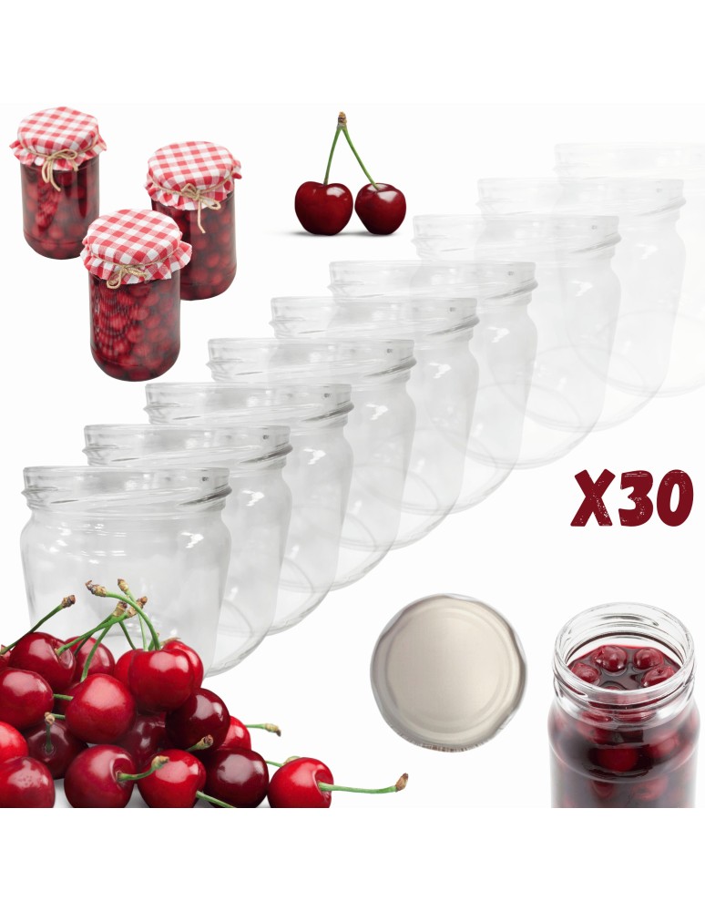 Słoiki - Słoiki 425ml słoiki na pasztet dżem kompot grzybki kiełbasa 30szt. 82mm - product MODO24.PL 1