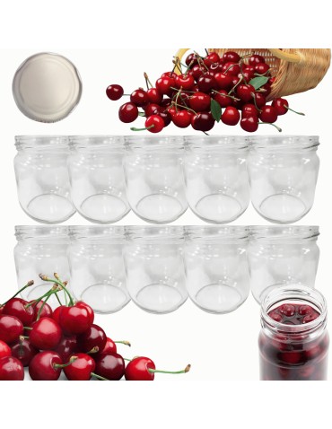 Słoiki 425ml słoiki na pasztet dżem kompot grzybki kiełbasa 10szt. 82mm