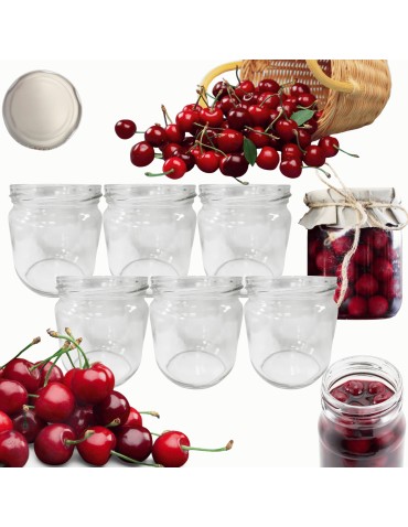 Słoiki 425ml słoiki na pasztet dżem kompot grzybki kiełbasa 6szt. 82mmmm