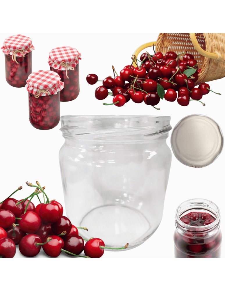Słoiki - Słoik 425ml słoik na pasztet dżem kompot grzybki kiełbasa 1szt. 82mm PZH - produkt MODO24.PL 1