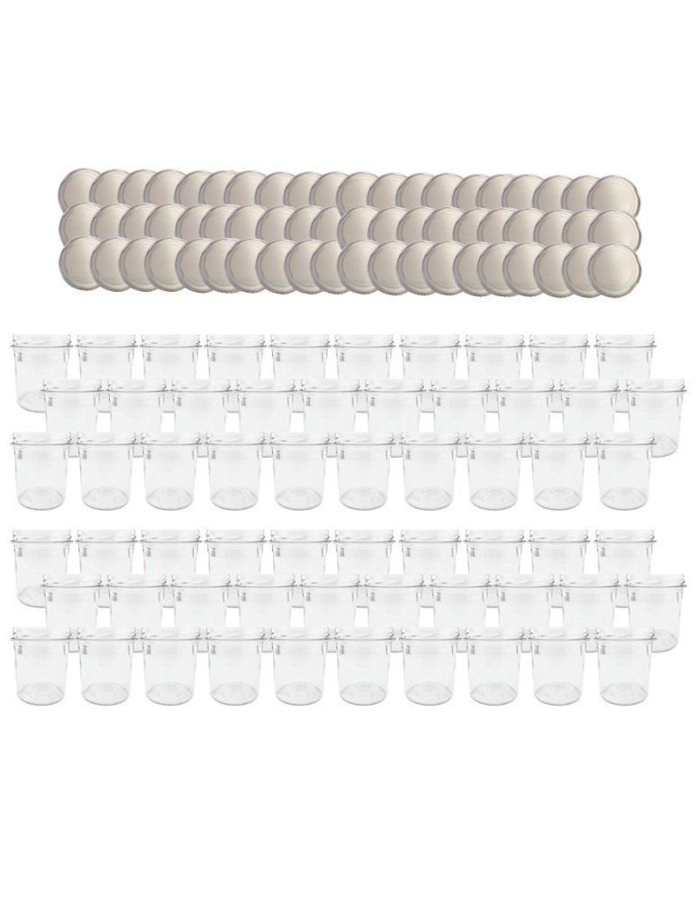 Słoiki - Słoiki 346ml 60 KOMPLETÓW z POKRYWKĄ słoiki na pasztet dżemy grzybki 82mm - product MODO24.PL 14