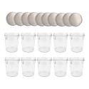 Słoiki 346ml 10 KOMPLETÓW z POKRYWKĄ słoiki na pasztet dżemy grzybki 82mm