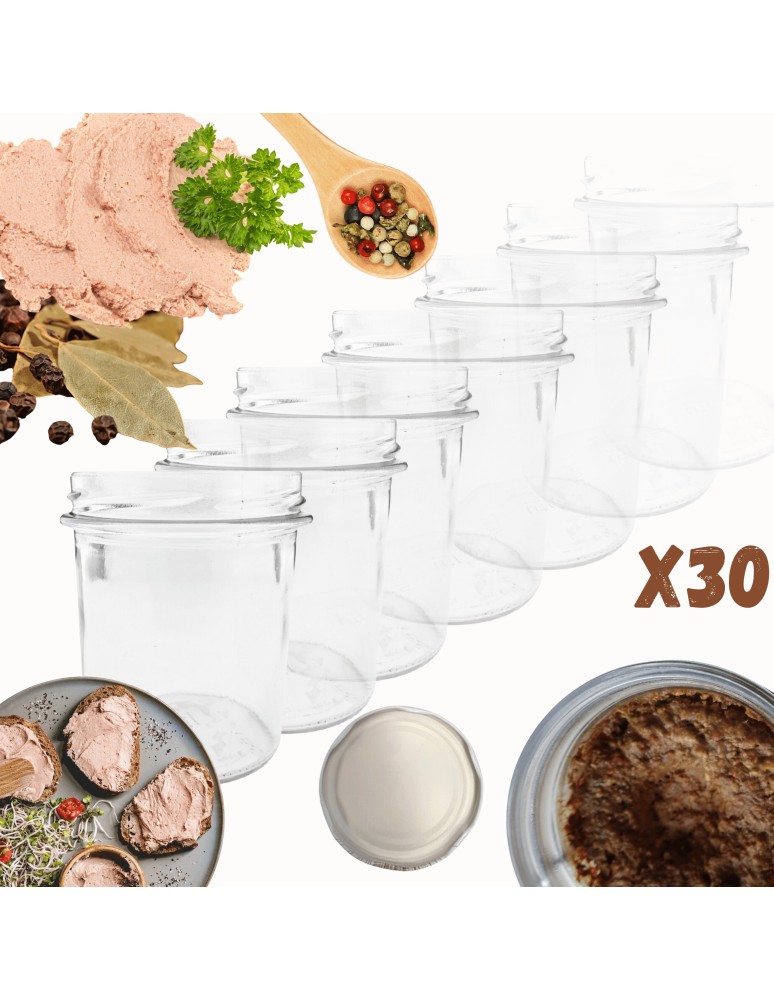 Słoiki - Słoiki 346ml słoiki na pasztet dżem kompot grzybki konfitury 30szt. 82mm - produkt MODO24.PL 1