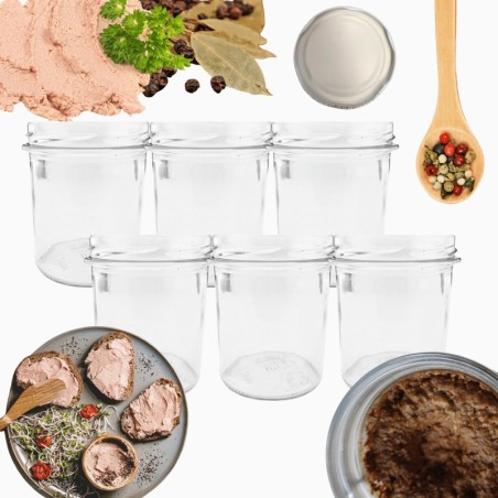 Słoiki 346ml słoiki na pasztet dżem kompot grzybki konfitury 6szt. 82mm