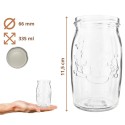 Słoiki 335ml 60 KOMPLETÓW z POKRYWKĄ dżemy konfitury kompot grzybki 66mm