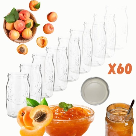 Słoiki 335ml słoiczki na dżem kompot grzybki konfitury 60szt. 66mm PZH